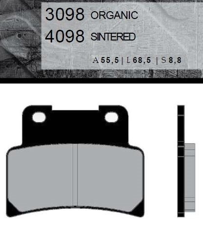 Тормозные колодки Brenta FT 3098