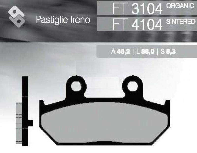 Тормозные колодки Brenta FT 3104
