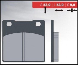 Тормозные колодки Brenta FT 4054