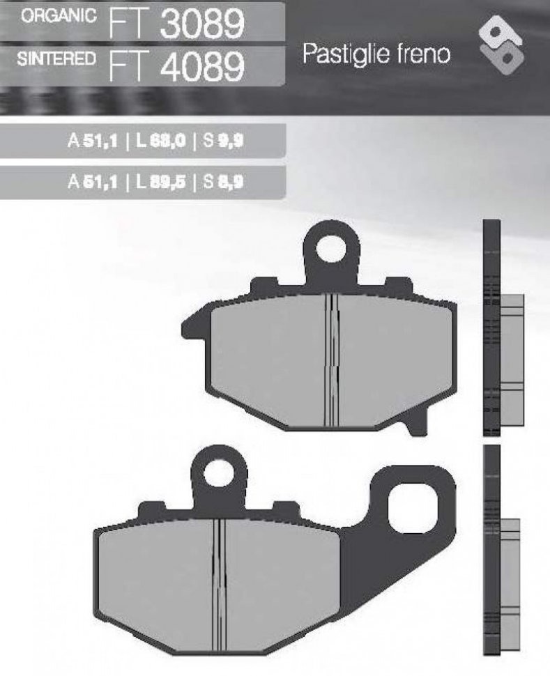 Тормозные колодки Brenta FT 4089