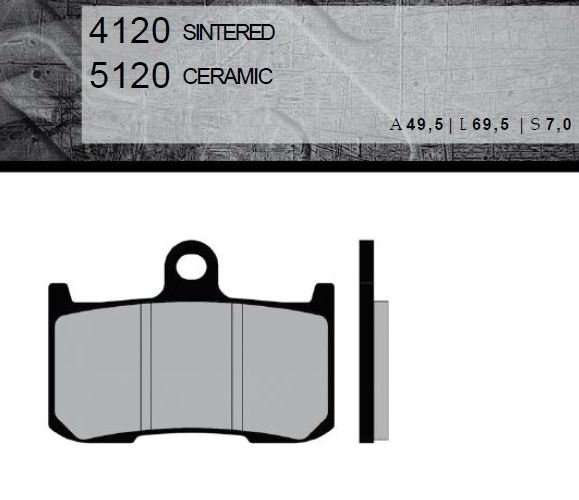 Тормозные колодки Brenta FT 4120