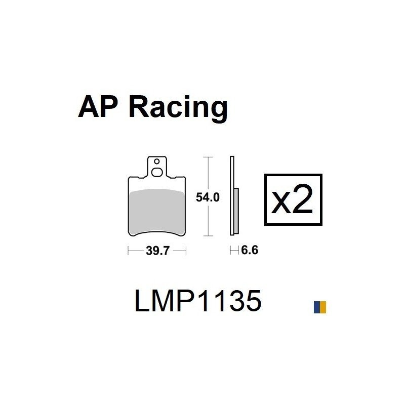 Колодки дискового тормоза AP Racing LMP1135 SC - S13