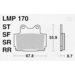 Колодки дискового тормоза AP Racing LMP170 ST (FDB386 / FA104)