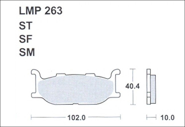 Колодки дискового тормоза AP Racing LMP263 SF (FDB781 / FA179)