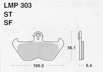 Колодки дискового тормоза AP Racing LMP303 SF (FDB2050 / FA407)