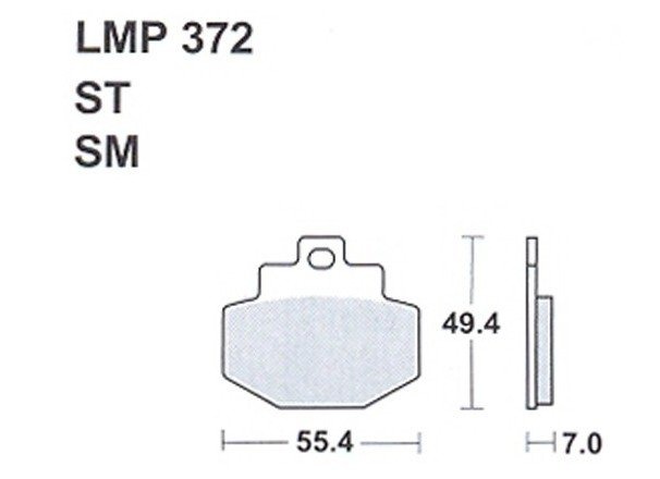 Колодки дискового тормоза AP Racing LMP372 SM (FDB2115 / FA321)