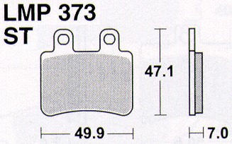 Колодки дискового тормоза AP Racing LMP373 ST (FDB2128 / FA350)