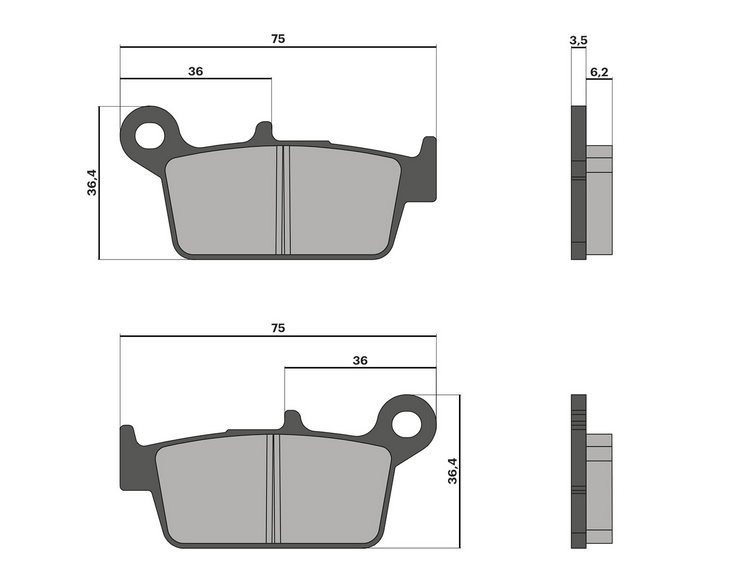 Колодки дискового тормоза Malossi Sport S22 - Honda Lead AF-20 / HF-05