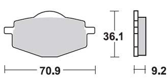 Тормозные колодки для мотоциклов Lucas TRW MCB539EC