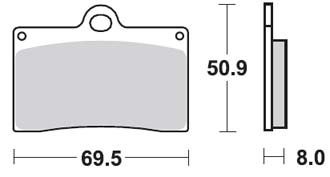 Тормозные колодки Lucas TRW – MCB540