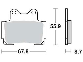 Тормозные колодки Lucas TRW – MCB541SH