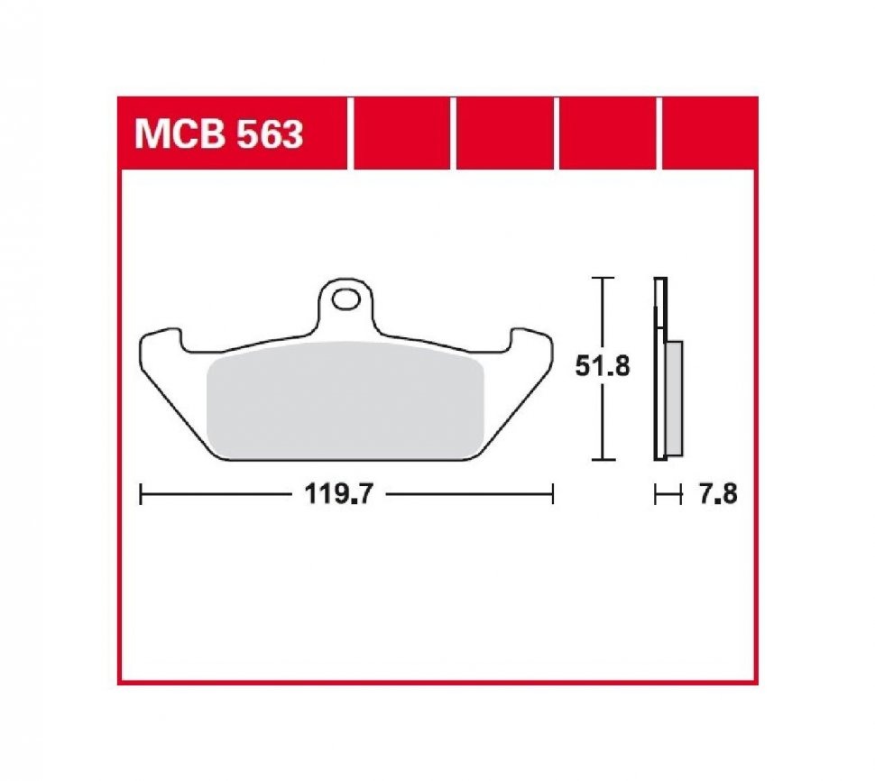 Тормозные колодки для мотоциклов Lucas TRW MCB563