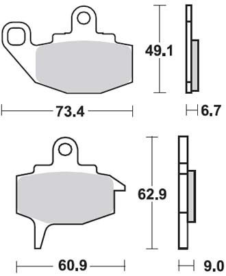 Тормозные колодки Lucas TRW – MCB573