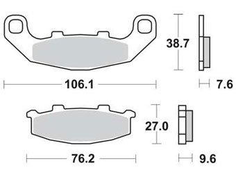 Тормозные колодки Lucas TRW – MCB586SV