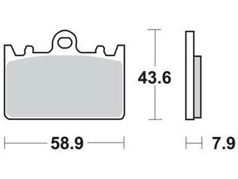Тормозные колодки Lucas TRW – MCB643SRQ