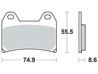 Тормозные колодки Lucas TRW – MCB683SRT