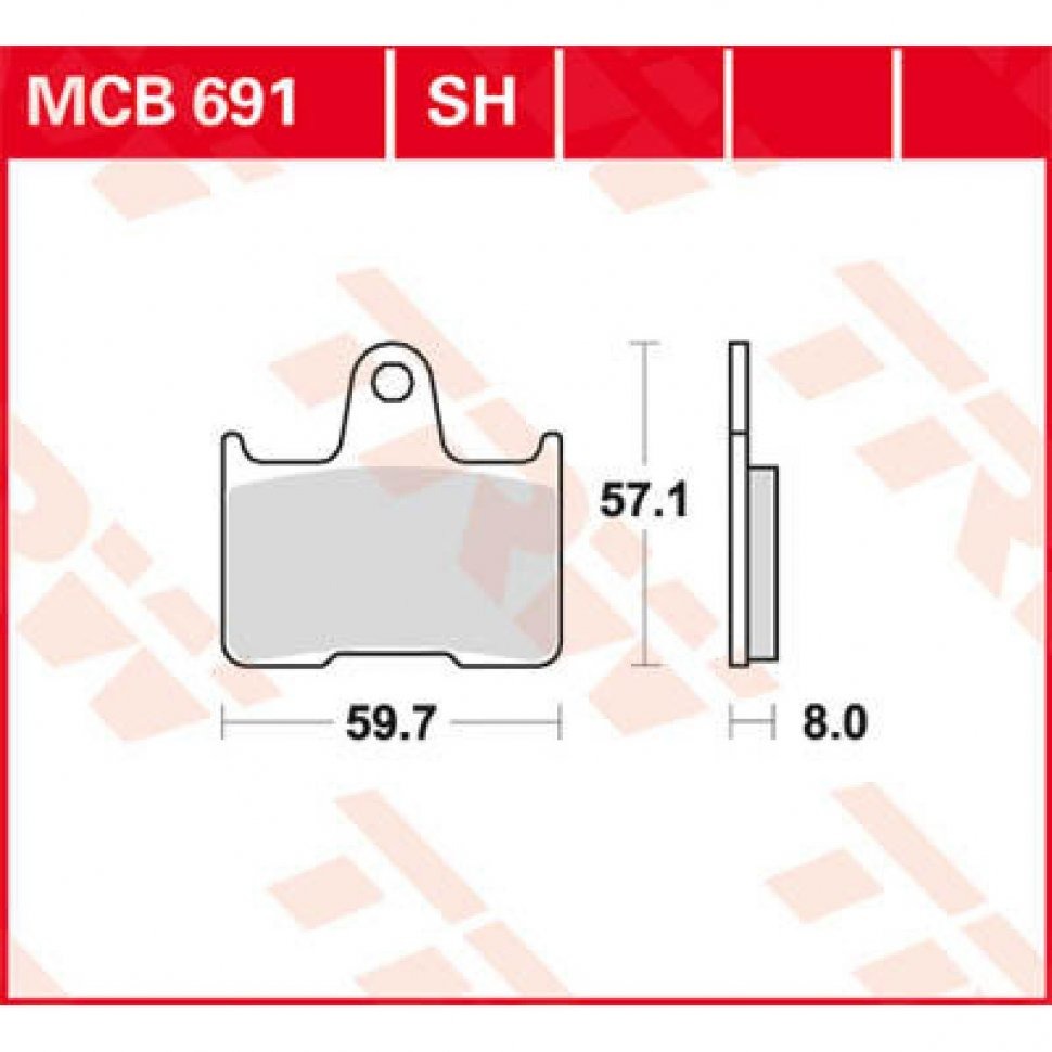 Тормозные колодки Lucas TRW – MCB691SH