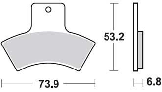 Тормозные колодки Lucas TRW – MCB762SI