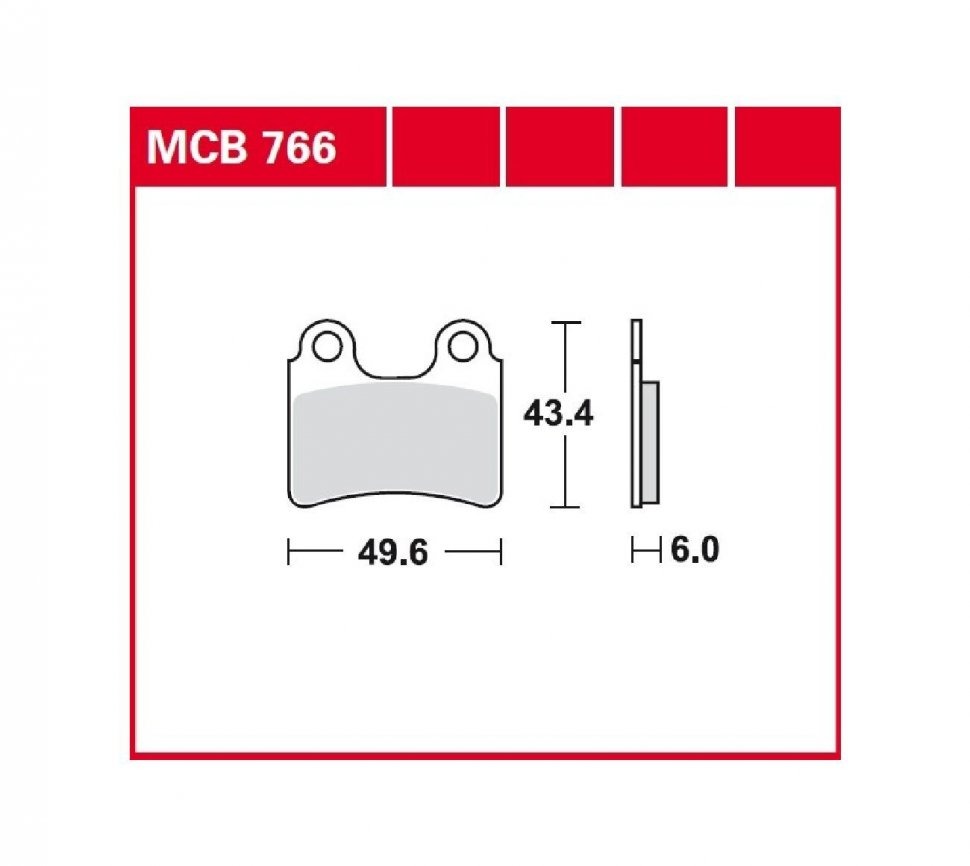 Тормозные колодки для мотоциклов Lucas TRW MCB766