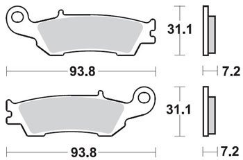 Тормозные колодки Lucas TRW – MCB791RSI