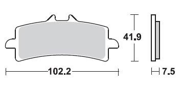 Тормозные колодки Lucas TRW – MCB792SRT