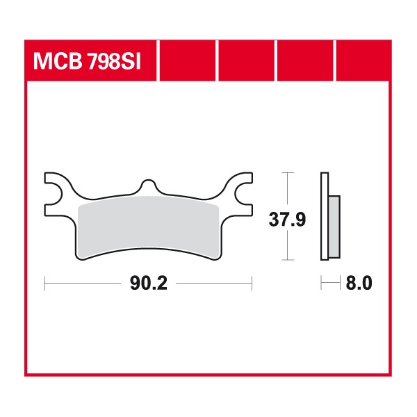 Тормозные колодки для мотоциклов Lucas TRW MCB798SI