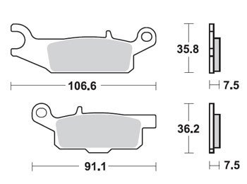 Тормозные колодки Lucas TRW – MCB802SI