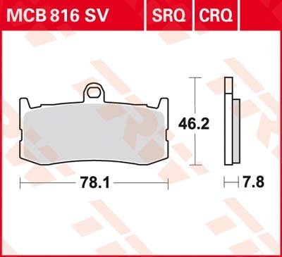 Тормозные колодки Lucas TRW – MCB816SV