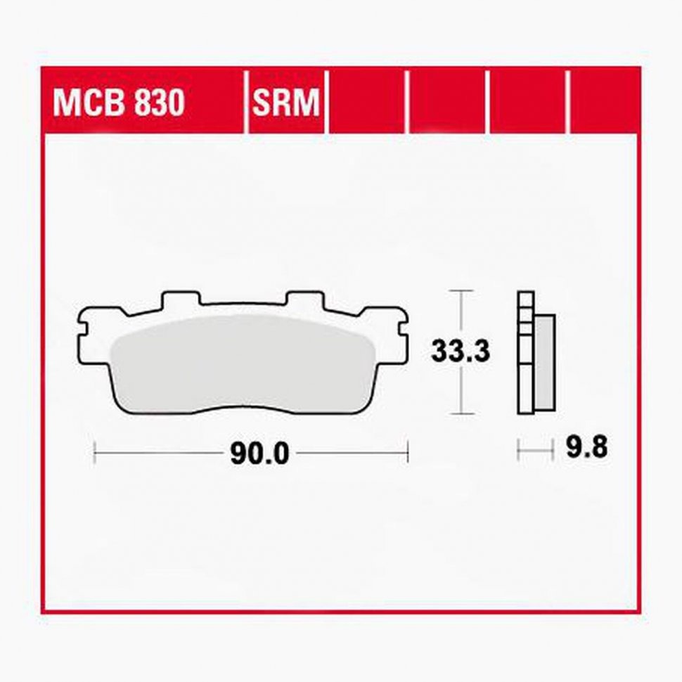Тормозные колодки Lucas TRW – MCB830