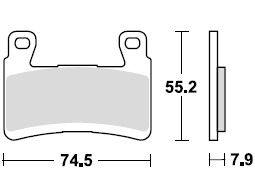 Тормозные колодки для мотоциклов Lucas TRW MCB850SRT