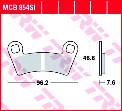 Тормозные колодки для мотоциклов Lucas TRW MCB854SI