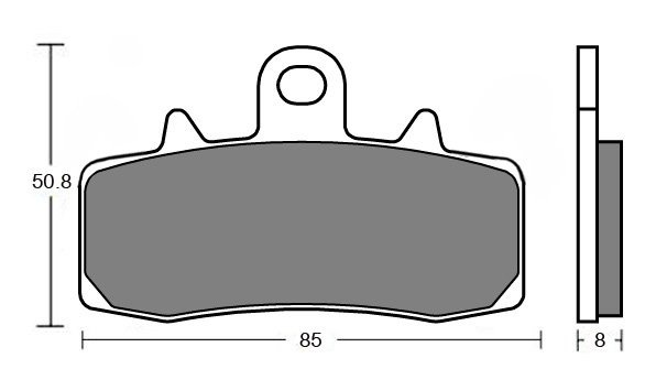 Тормозные колодки для мотоциклов Lucas TRW MCB856SRT