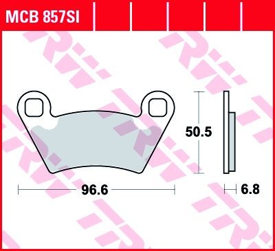 Тормозные колодки для квадроциклов Lucas TRW MCB857SI