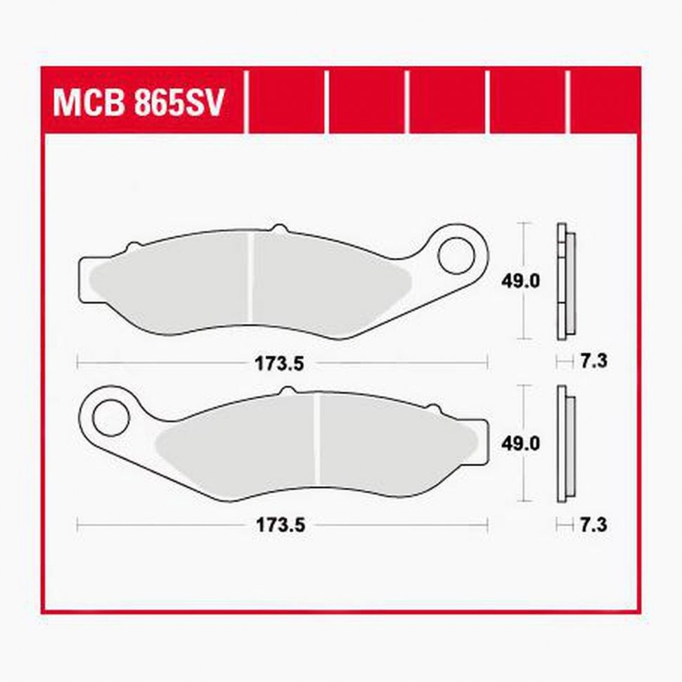 Тормозные колодки Lucas TRW – MCB865SV
