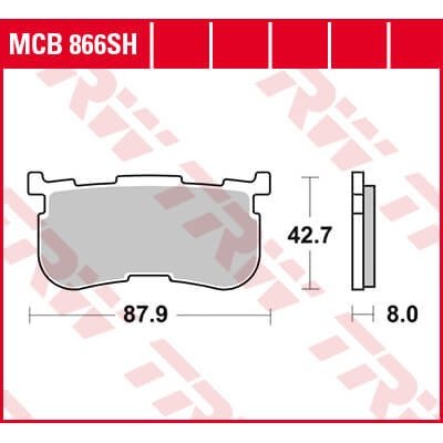 Тормозные колодки Lucas TRW – MCB866SH