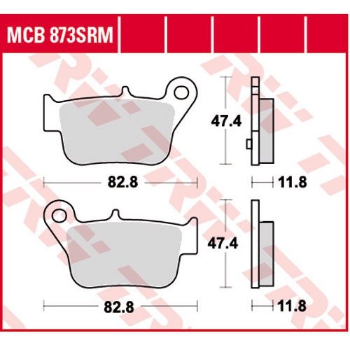 Тормозные колодки Lucas TRW – MCB873SRM