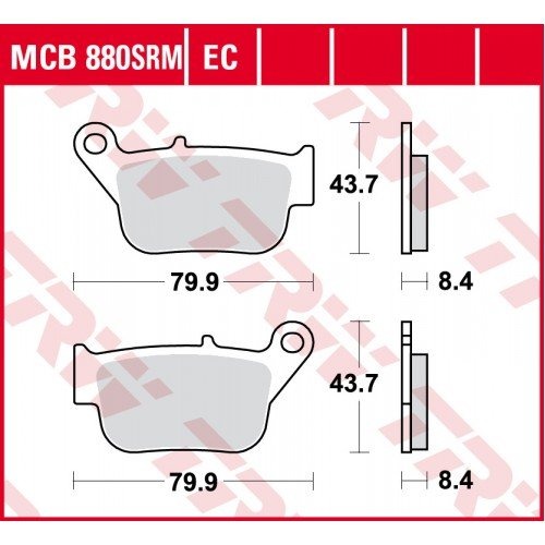Тормозные колодки Lucas TRW – MCB880EC