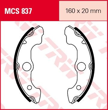 Тормозные колодки барабанные Lucas TRW – MCS837