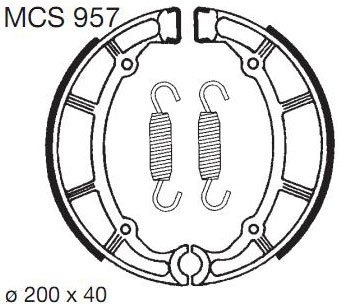 Тормозные колодки Lucas TRW – MCS957