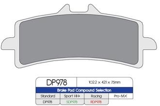 Тормозные колодки DP Brakes RDP978 синтетические