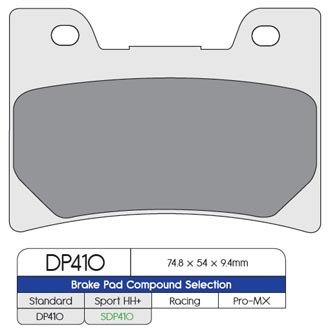 Тормозные колодки DP Brakes SDP410HH+ синтетические