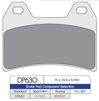 Тормозные колодки DP Brakes SDP630HH+ синтетические