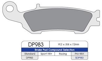 Тормозные колодки DP Brakes SDP983 синтетические