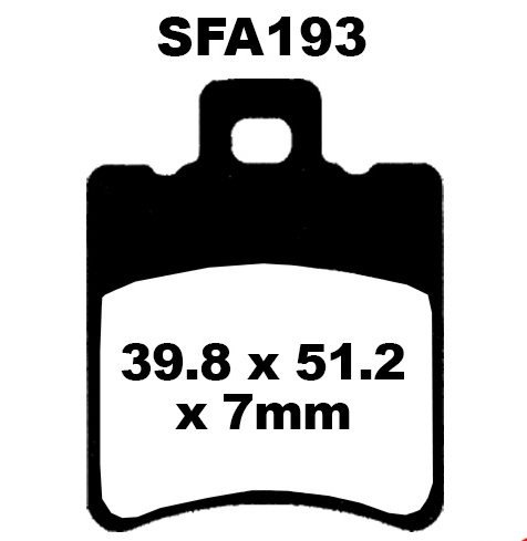 Тормозные колодки EBC SFA193