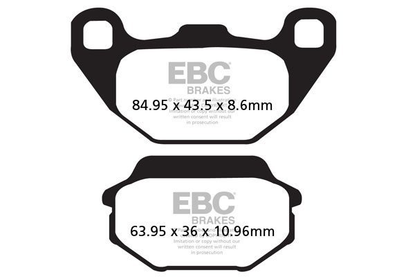 EBC Тормозные колодки для скутера SFA305