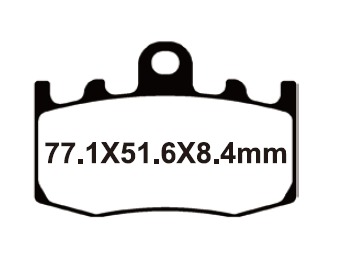 SNT-F023 Тормозные колодки дисковые мото Yongli Sintered (FDB2125ST)