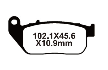 SNT-F083 Тормозные колодки дисковые мото Yongli Sintered (FDB2179ST)