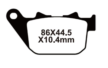 SNT-F084 Тормозные колодки дисковые мото Yongli Sintered (FDB2180ST)