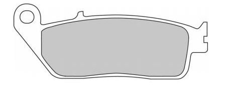 SNT-F123B Тормозные колодки дисковые мото Yongli Sintered (FDB664ST)