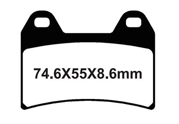 SNT-F125 Тормозные колодки дисковые мото Yongli Sintered (FDB2042ST)